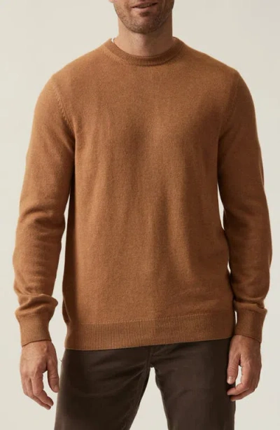 34 Heritage Cashmere, Silk & Wool Crewneck Sweater In Brown