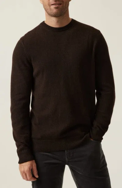 34 Heritage Cashmere, Silk & Wool Crewneck Sweater In Brown