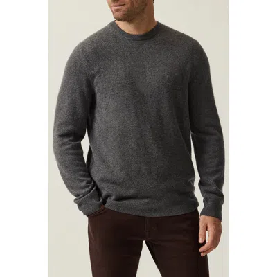 34 Heritage Cashmere, Silk & Wool Crewneck Sweater In Gray