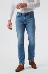 34 Heritage Courage Straight Leg Ultra Jeans In Mid Brushed Organic In Mid Brushed Organic