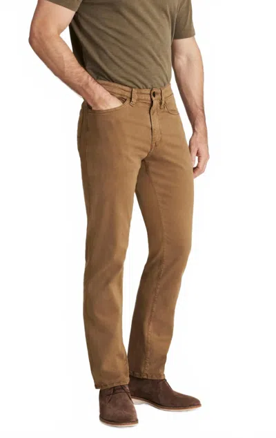 34 Heritage Charisma Relaxed Straight Leg Pants In Brown Twill