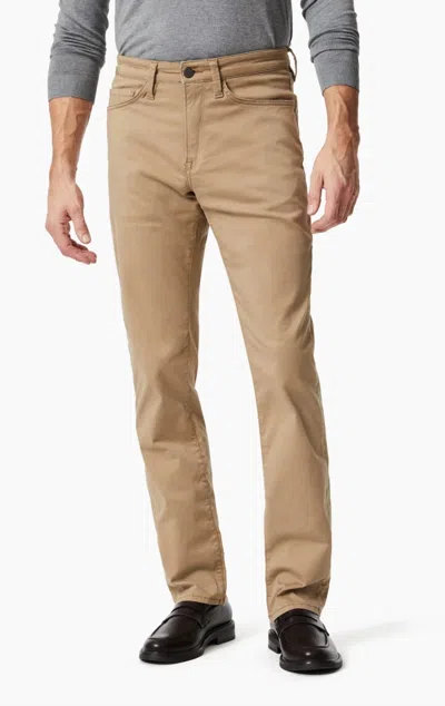 34 Heritage Charisma Relaxed Straight Leg Pants In Khaki Twill In Brown