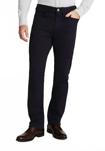 34 Heritage Charisma Relaxed Straight Pants In Navy Twill In Blue