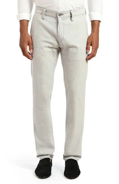 34 Heritage Charisma Straight Leg Cross Twill Pants In Light Grey Hemp