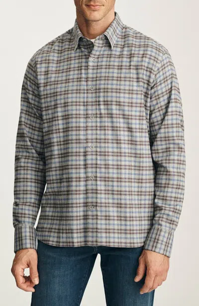34 Heritage Check Long Sleeve Button Up Shirt In Gray