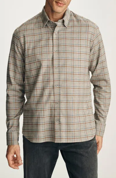34 Heritage Check Long Sleeve Button Up Shirt In Metallic