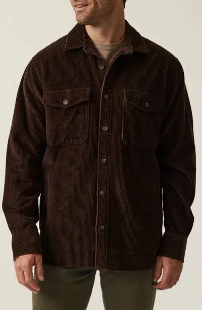 34 Heritage Corduroy Overshirt In Brown