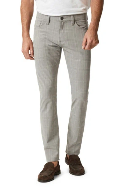 34 Heritage Courage Check Five-pocket Straight Leg Pants In Grey Checked