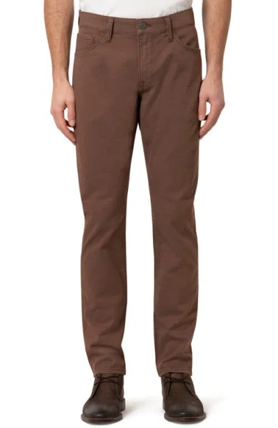 34 Heritage Courage Coolmax® Stretch Straight Leg Five Pocket Pants In Brown Coolmax