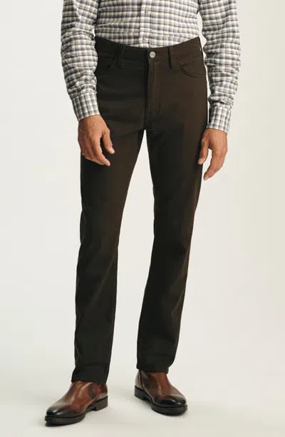 34 Heritage Courage Mid Rise Straight Leg Jeans In Brown