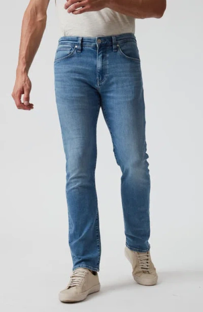 34 Heritage Courage Slim Straight Leg Jeans In Mid Brushed Organic Ultra