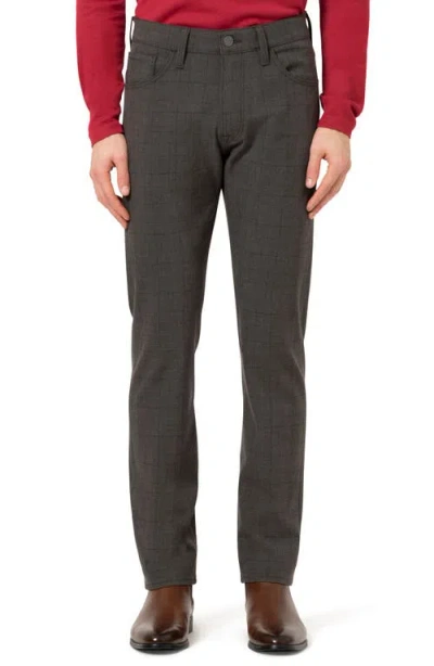 34 Heritage Courage Straight Leg Stretch Five-pocket Pants In Brown Elite Check