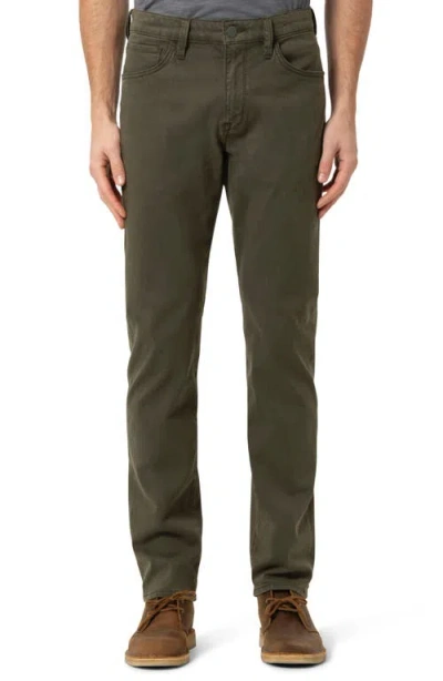 34 Heritage Courage Straight Leg Twill Pants In Dark Olive Twill
