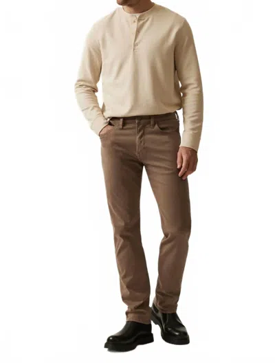 34 Heritage Courage Straight Leg Twill Pants In Timber In Brown