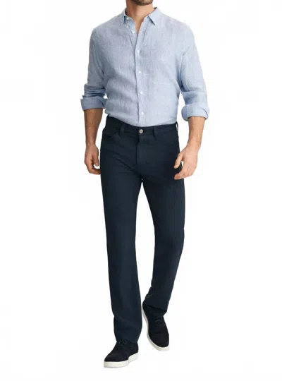 34 Heritage Courage Woven Straight Pants In Deep Ocean Cross Twill In Black