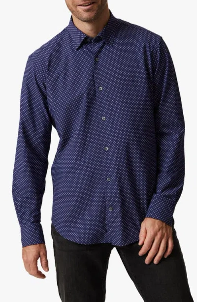 34 Heritage Crystal Button-up Shirt In Blue
