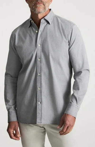 34 Heritage Denim Button-up Shirt In Gray