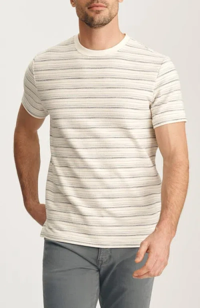 34 Heritage Feeder Stripe Cotton Blend T-shirt In Neutral