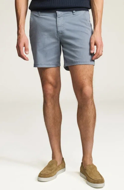 34 Heritage Hampton Slim Fit Twill Chino Shorts In Blue Ashes Twill