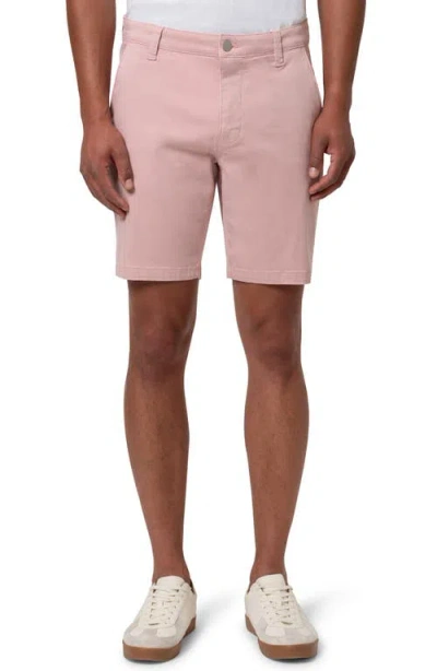 34 Heritage Hampton Slim Fit Twill Chino Shorts In Pink Twill