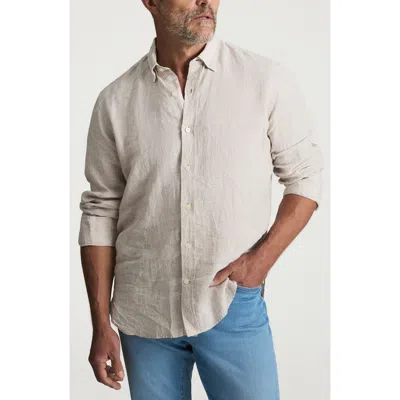 34 Heritage Linen Button-up Shirt In Neutral