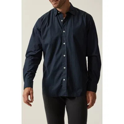 34 Heritage Luxe Twill Button-up Shirt In Blue