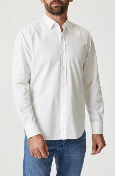 34 Heritage Luxe Twill Button-up Shirt In White