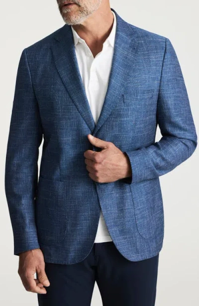 34 Heritage Matteo Marled Wool Blend Sport Coat In Blue