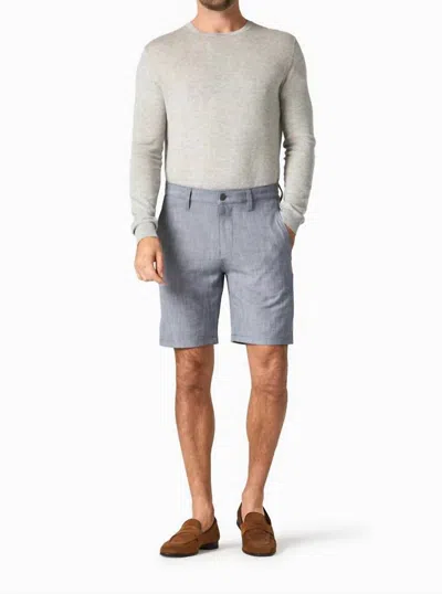 34 Heritage Nevada Shorts In Grey Cross Twill In Multi