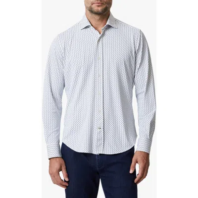 34 Heritage Ocean Dot Button-up Shirt In White