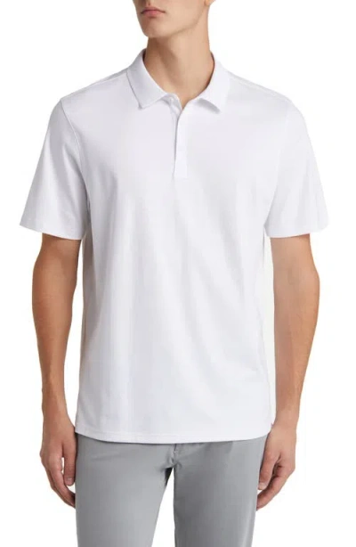 34 Heritage Pima Cotton Polo In White