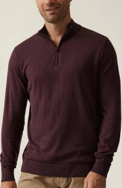 34 Heritage Quarter Zip Sweater In Brown