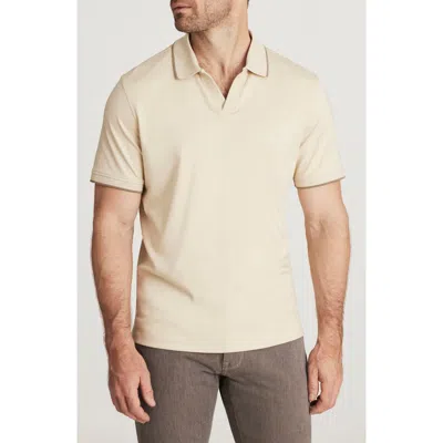 34 Heritage Riviera Tipped Pima Cotton Polo In Nude