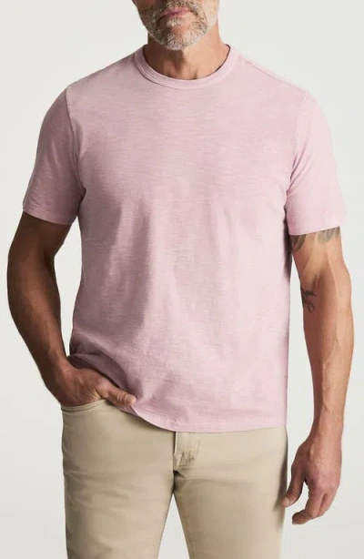 34 Heritage Slub Cotton Crewneck T-shirt In Pink