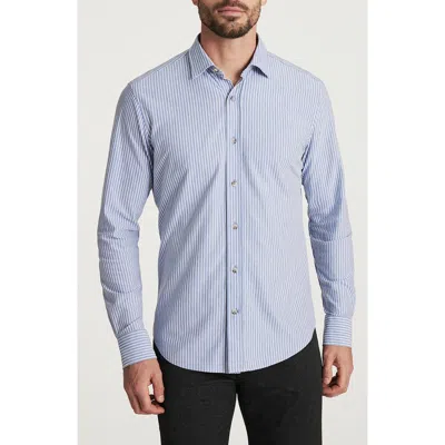 34 Heritage Stripe Button-up Shirt In Blue