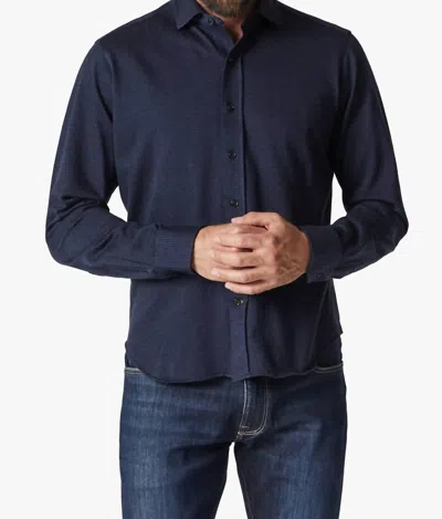 34 Heritage Structured Shirt In Navy Blue