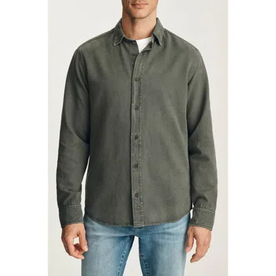 34 Heritage Tencel Lyocell Blend Long Sleeve Button Up Shirt In Brown