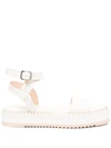 Agl Attilio Giusti Leombruni Myrte Flatform Sandals In White