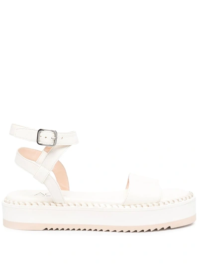 Agl Attilio Giusti Leombruni Myrte Flatform Sandals In White