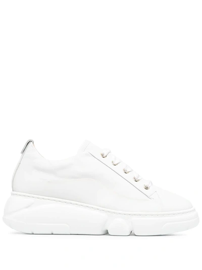 Agl Attilio Giusti Leombruni Leather Chunky Sneaker In White