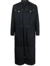 Doublet Cotton-silk Blendbfull-length Overall Coat In Blue