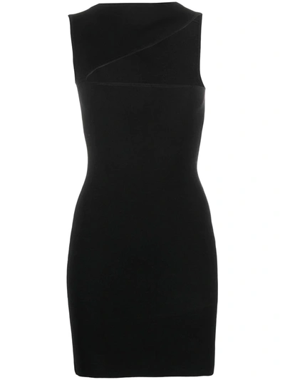 Gauge81 One-shoulder Cut-out Fitted Dress In Black