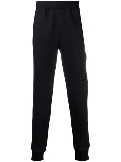 C.p. Company Lens Slim-fit Track Trousers In Blue