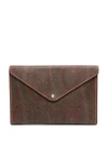 ETRO PAISLEY PRINT ENVELOPE CLUTCH