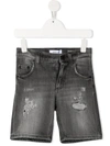 DONDUP DISTRESSED-FINISH DENIM SHORTS