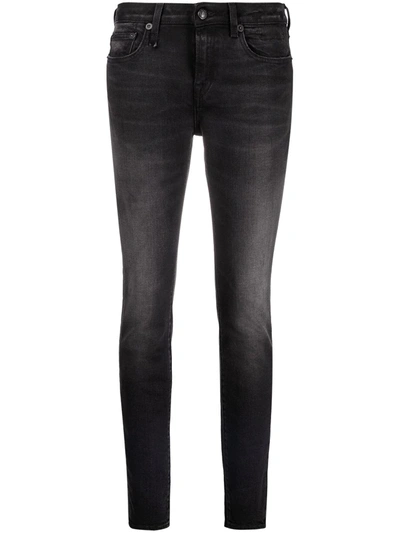 R13 Boy High-rise Skinny Jeans In Black