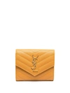 SAINT LAURENT MONOGRAM PLAQUE ENVELOPE WALLET