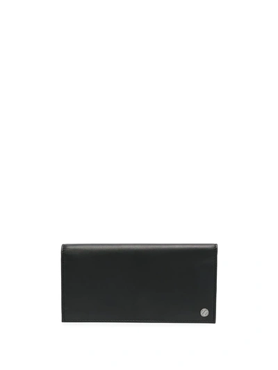Ermenegildo Zegna Logo Plaque Bi-fold Cardholder In Black