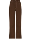 REFORMATION HIGH-RISE STRAIGHT-LEG JEANS
