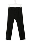 Dsquared2 Black Stretch Virgin Wool Trousers In Black